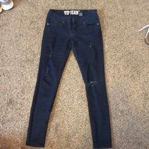 VIP Jeans black distressed denim!